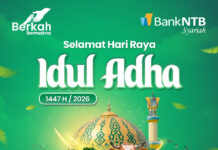 Bank NTB Syariah Mengucapkan Selamat Hari Raya Idul Adha 1447 H/2026